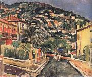 George Leslie Hunter Street in Vence china oil painting artist